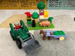 Duplo tractor, oma en dieren setje / boerderij, Duplo, Gebruikt, Ophalen of Verzenden, Losse stenen