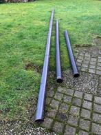 Regenpijp bruin, hemelwaterafvoer HWA 80 mm 540 + 250 cm, Doe-het-zelf en Verbouw, Buizen en Afvoer, Gebruikt, Pvc, 4 tot 6 meter