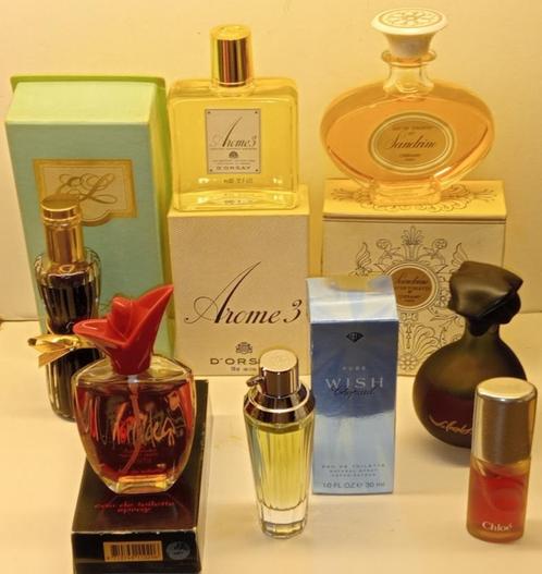 34 gevulde flacons diverse vintage merken, Verzamelen, Parfumverzamelingen, Zo goed als nieuw, Parfumfles, Gevuld, Ophalen
