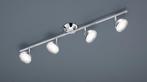 Trio BOLOU LED Spotlight 4x3,8W · Chrome · 75 cm, Ophalen of Verzenden, Nieuw, Glas