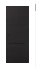 Nieuwe binnendeur cando austin zwart, Doe-het-zelf en Verbouw, Ophalen, 80 tot 100 cm, Binnendeur, Nieuw