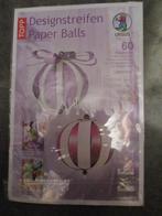 Handenarbeidpakket, papieren (kerst)ballen, Ophalen of Verzenden, Nieuw