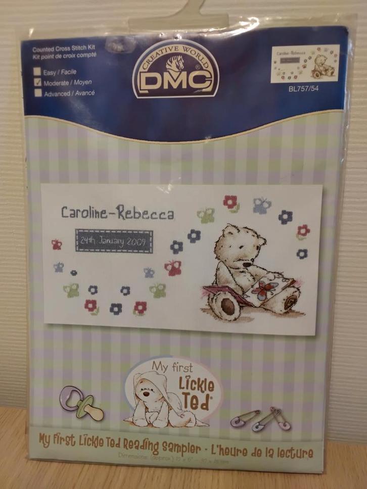 Borduurpakket DMC BL757/54 - My First Lickle Ted, Hobby en Vrije tijd, Borduren en Borduurmachines, Ophalen of Verzenden