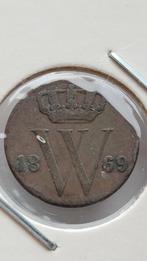 1/2 cent 1869 / halve cent 1869, Postzegels en Munten, Munten | Nederland, Ophalen of Verzenden, Koning Willem III, Overige waardes