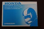 Honda VFR800 FI 2000 motorcycle owner's manual VFR 800, Ophalen of Verzenden, Honda