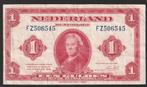 1 gld 1943 FZ 506545 eindigend op Z lastig te vinden, Ophalen of Verzenden, 1 gulden