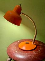 Vintage oranje bureaulamp hoogte ca 30 cm, Ophalen of Verzenden