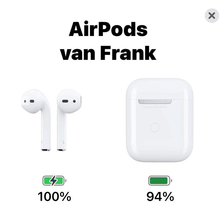 Airpods 2e gen met accustatus probleem, Telecommunicatie, Mobiele telefoons | Oordopjes, Gebruikt, In gehoorgang (in-ear), Bluetooth