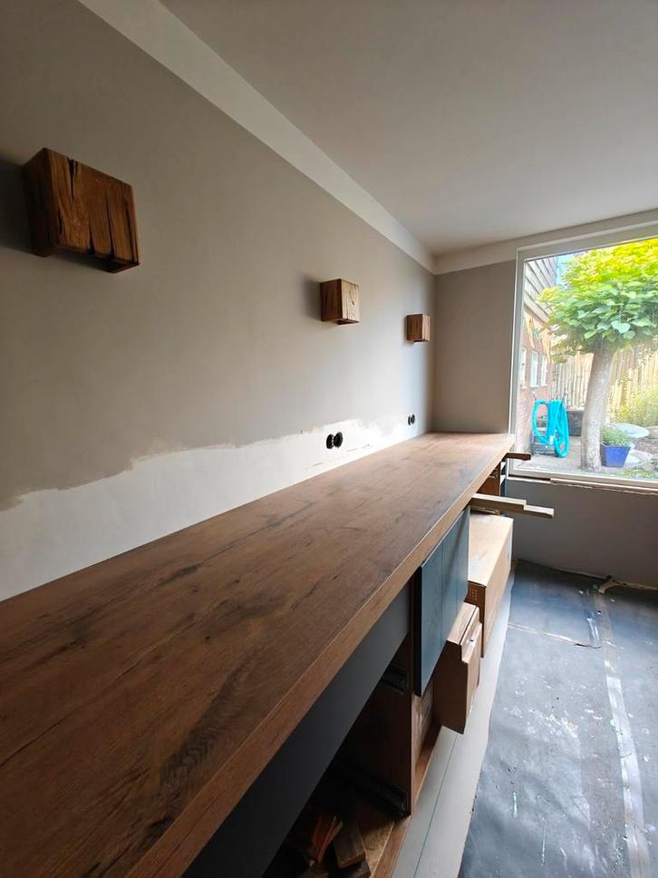 Dik robuust aanrechtblad 380 x 60 x 6 cm, Huis en Inrichting, Keuken | Keukenelementen, Nieuw, Minder dan 100 cm, 50 tot 75 cm