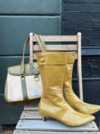 L’autre Choses leren laarsjes mosterd groen 37, Lage of Enkellaarzen, Ophalen of Verzenden, Zo goed als nieuw, Groen