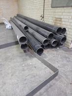 PVC buizen 160mm + mofjes en beugels, Gebruikt, Pvc, 4 tot 6 meter, Ophalen of Verzenden