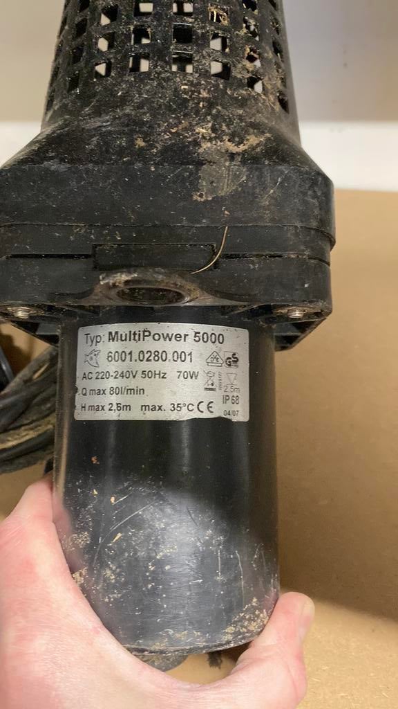 Multipower 5000, Ophalen of Verzenden, Zo goed als nieuw, Vijverpomp