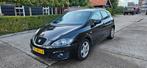 Seat Leon 1.6 75KW 2010 Zwart Airco CC, Auto's, Voorwielaandrijving, Euro 5, Stof, Zwart