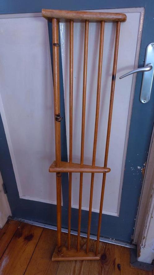 Bruynzeel Brocante pannenrek hout rek keuken vintage, Antiek en Kunst, Curiosa en Brocante, Ophalen