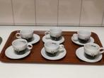 Espresso & Cappuccino kop en schotel Fleur de café VANAF...., Nieuw, Ophalen of Verzenden, Overige stijlen, Kop(pen) en/of Schotel(s)