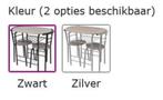 2 Keukenstoelen eetset barset grijs of zwart GRATIS BEZORGD!, Huis en Inrichting, Stoelen, Twee, Verzenden, Zwart, Nieuw
