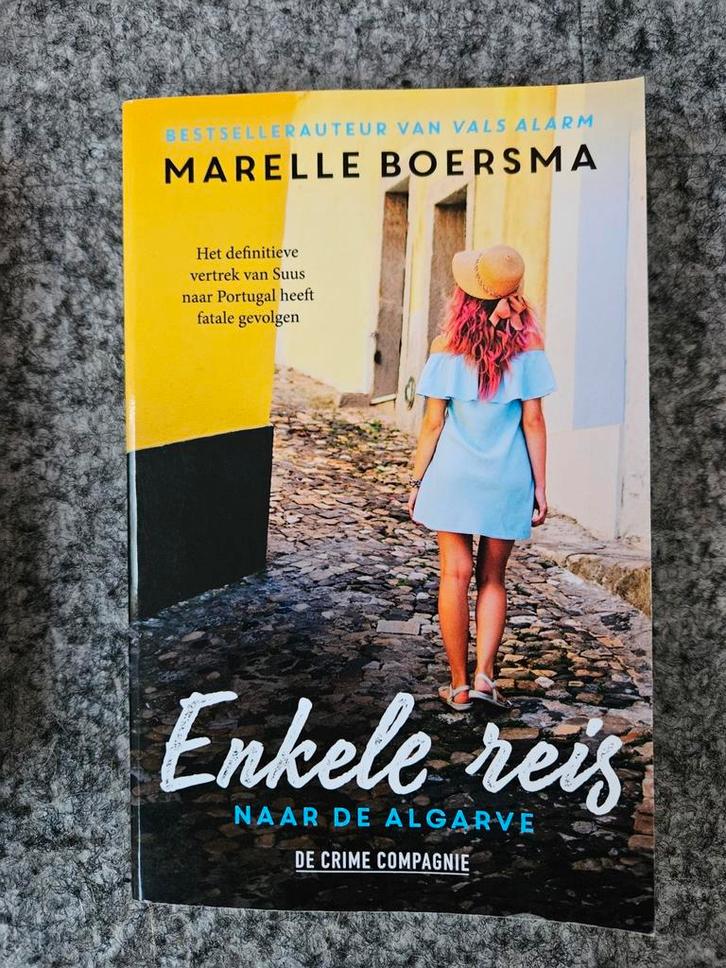 Marelle Boersma - Enkele reis naar de Algarve, Boeken, Thrillers, Zo goed als nieuw, Ophalen of Verzenden