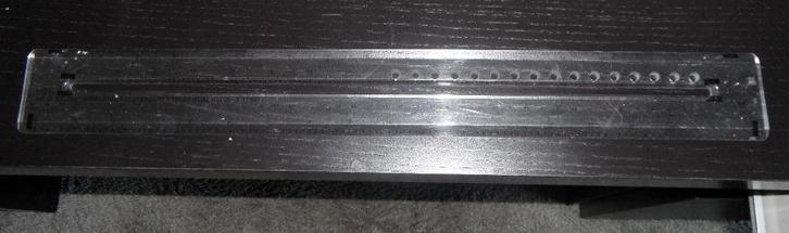 Snij Lineaal van De Blaeuwe Werelt NV, Hobby en Vrije tijd, Knutselen, Gebruikt, Gereedschap of Toebehoren, Ophalen of Verzenden