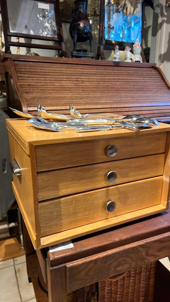 Gero bestek kist Puntfilet Bestekset, Huis en Inrichting, Keuken | Bestek, Zo goed als nieuw, Bestekset, Zilver, Ophalen of Verzenden