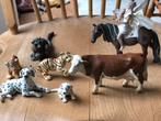 Schleich dieren tijgers maki dalmatiërs koe paard met elf, Ophalen of Verzenden, Zo goed als nieuw