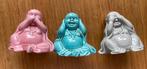 3 boeddhabeeldjes gekleurd, Huis en Inrichting, Woonaccessoires | Boeddhabeelden, Ophalen of Verzenden, Zo goed als nieuw