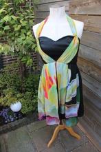 Jurk zwart/ kleur Addy van den Krommenacker mt 42 AANBIEDING, Kleding | Dames, Jurken, Zwart, Maat 42/44 (L), Ophalen of Verzenden
