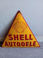 Emaille bord Shell Autooele 1920-1930 zeldzaam vintage bord, Verzamelen, Ophalen of Verzenden, Gebruikt, Reclamebord