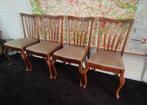 4 zeer nette Antieke Queen Ann eetkamer stoelen 4x, Antiek en Kunst, Ophalen