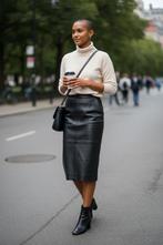 ✨️ZGAN Echt Leren Rok Zwart - Maat S BUNDELKORTING‼️✨️, Kleding | Dames, Rokken, Zwart, Ophalen of Verzenden, Zo goed als nieuw