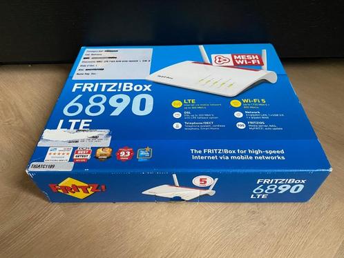 FRITZ!Box 6890 LTE V2, DSL en 4G mobiel, Computers en Software, Routers en Modems, Nieuw, Router met modem, Verzenden