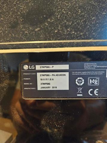 LG 27MP59G-P 27 inch Full HD Monitor beschikbaar voor biedingen