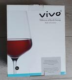 2 Vivo rode wijnglazen NIEUW, Huis en Inrichting, Keuken | Servies, Nieuw, Glas, Overige stijlen, Glas of Glazen