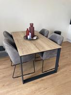 Eettafel, Huis en Inrichting, Tafels | Eettafels, Ophalen, Eikenhout, 50 tot 100 cm, Zo goed als nieuw