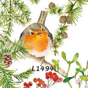 Servetten decoupage/bullet journal – KERST/Winter – L1494 beschikbaar voor biedingen