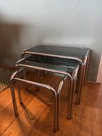 Mimiset rookglas/chroom, Huis en Inrichting, Minder dan 55 cm, Rond, Ophalen, 45 tot 60 cm