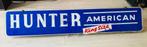HUNTER american king size glazen reclame bord, Ophalen, Gebruikt, Reclamebord