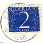 978543 Nijverdal Spoorravijn Ov 1956 Gelopen met postzegel, Verzamelen, Ansichtkaarten | Nederland, Ophalen of Verzenden, 1940 tot 1960