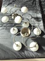 Vijf lamps Plafonniere met één extra, Huis en Inrichting, Ophalen, Gebruikt, Glas