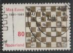 Nederland 2001 1969a Schaakbord Max Euwe, Gest, Postzegels en Munten, Ophalen of Verzenden, Na 1940, Gestempeld