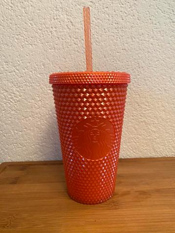 Starbucks drinkbeker NIEUW oranje  beschikbaar voor biedingen