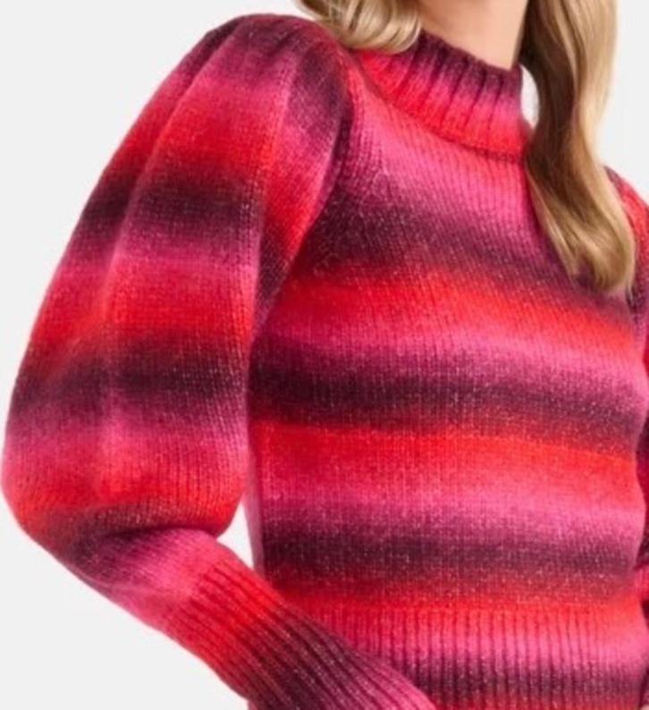 Shoeby prachtige gestreepte trui roze  pofmouwen nieuw  XS, Kleding | Dames, Truien en Vesten, Nieuw, Maat 34 (XS) of kleiner