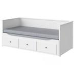 Hemnes bed IKEA + 2 matrassen (zgan), Ophalen, Wit, Tweepersoons, Zo goed als nieuw