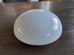 Fraaie vintage glazen Massive plafondlamp | plafonnière, Ophalen of Verzenden, Gebruikt, Glas, Vintage