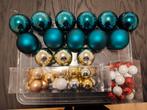 Kerstballen blauw/zilver rood/wit crème/goud/beige te koop, Diversen, Kerst, Ophalen of Verzenden, Zo goed als nieuw