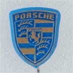 SP1390 Speldje Porsche goud op blauw, Gebruikt, Ophalen of Verzenden