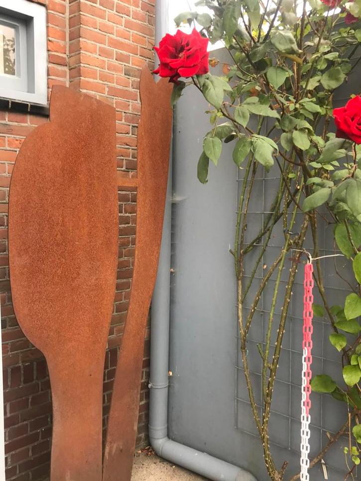 Klaas Gubbels, buitenbeeld van ijzer, Antiek en Kunst, Kunst | Overige Kunst, Ophalen