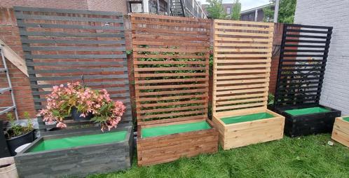 ≥ Grote houten plantenbakken 100x40x40 met klimrek 180cm — Bloembakken en  Plantenbakken — Marktplaats