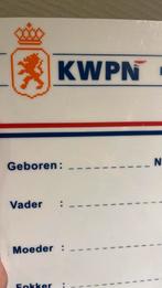 Kwpn stal naambord, Ophalen of Verzenden