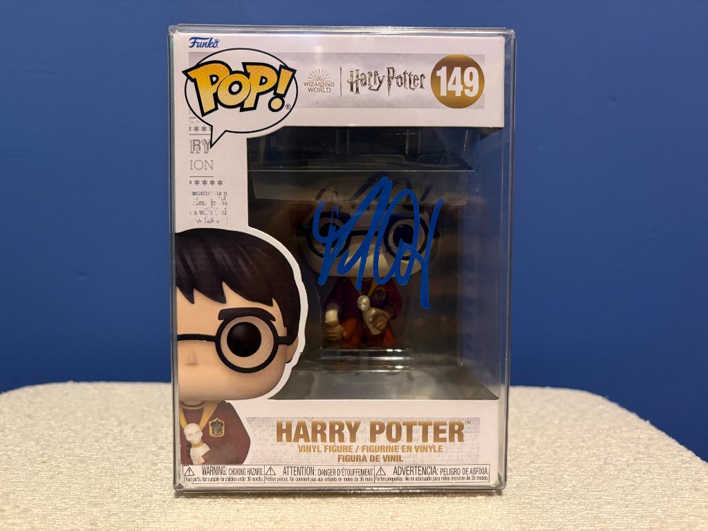 Harry Potter / signed Funko Pop, Ophalen, Zo goed als nieuw, Actiefiguurtje
