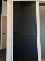 Zwart eikendeur marmer 93 x 231.5 cm STOMP, Ophalen, 80 tot 100 cm, 215 cm of meer, Binnendeur